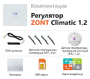 ZONT Climatic 1.2 Погодозависимый автоматический GSM / Wi-Fi регулятор (1 ГВС + 2 прямых/смесительных) с доставкой в Калининград